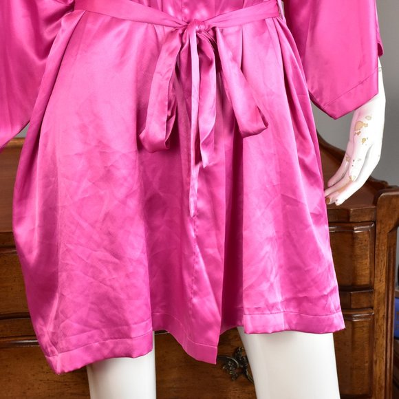 Vintage Victoria's Secret Pink Satin Robe - Picture 3 of 5